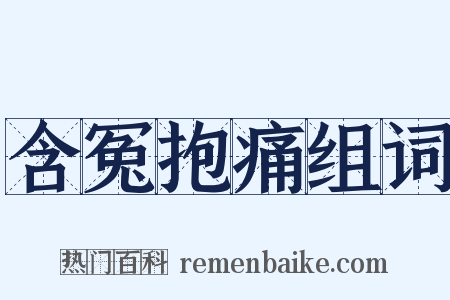 含冤抱痛组词是什么意思的图片